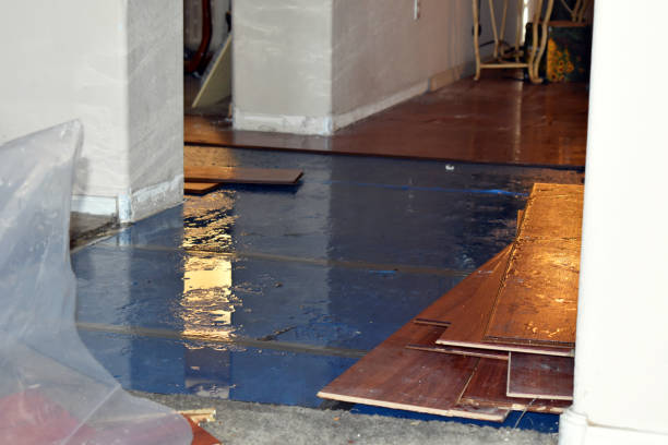 Professional Burst Pipe Cleanup technician working in Holbrook, NY